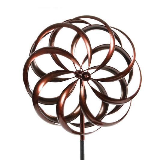 Wind Spin Kaleidoscope Bronze Decor  