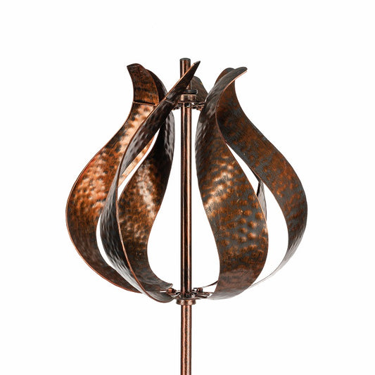 Wind Spinner Tulip Bronze Decor  