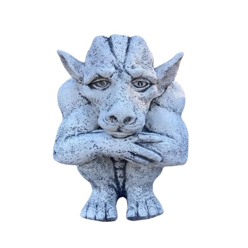 Pondering Gargoyle Statue  