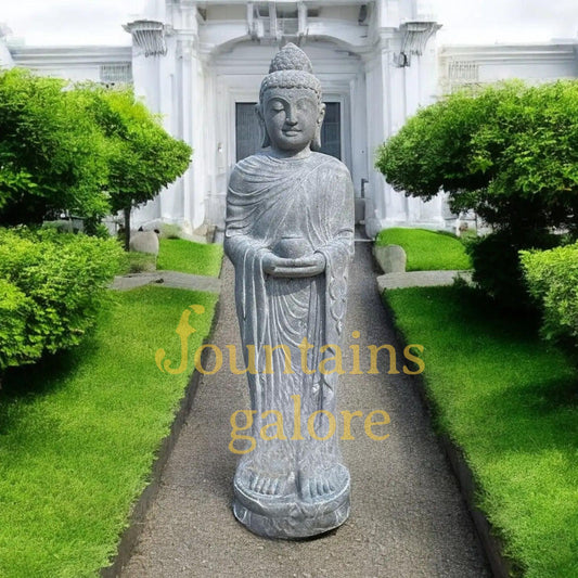 Standing Buddha With Cup Statue  