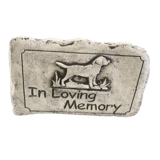 Dog Tombstone Statue  