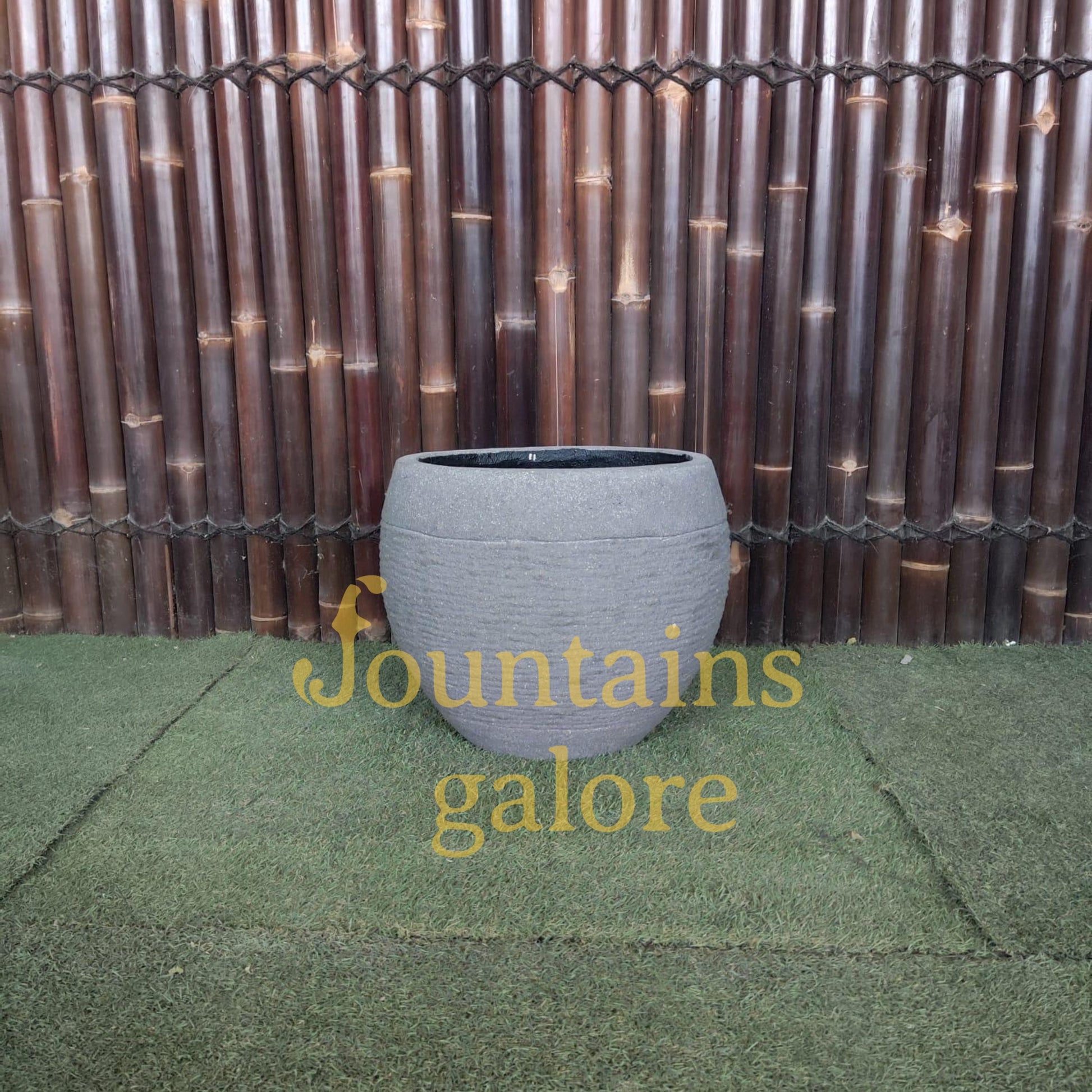 Small Concrete Gentong Pots   