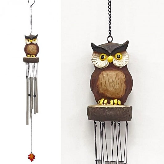 Owl Wind Chime Decor