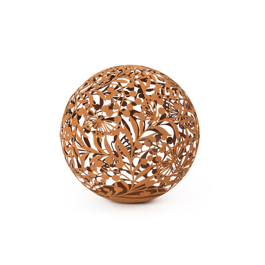 Ball Wildlife Corten 40cm Rust Decor  