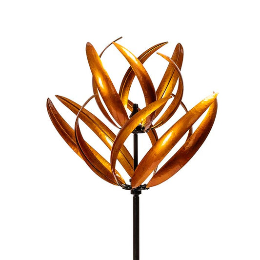 Wind Spinner Lotus Gold Decor  