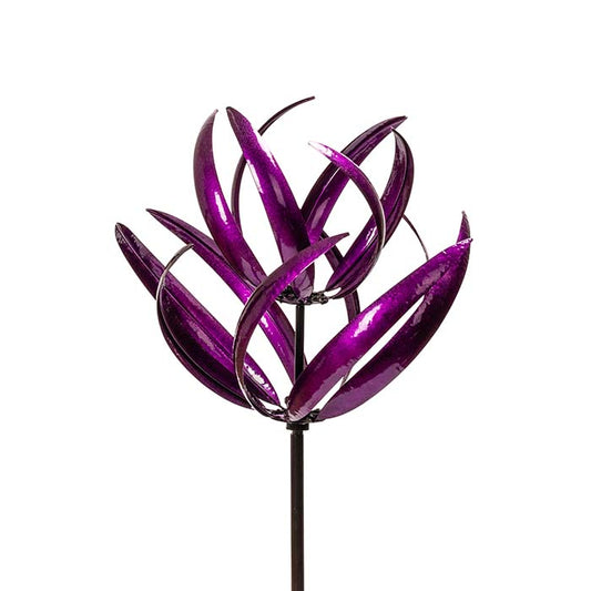 Wind Spinner Lotus Fuchsia Decor  