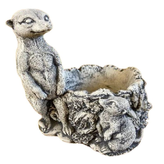 Meerkat Planter Statue  