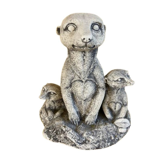 Small Meerkat Family Statue  