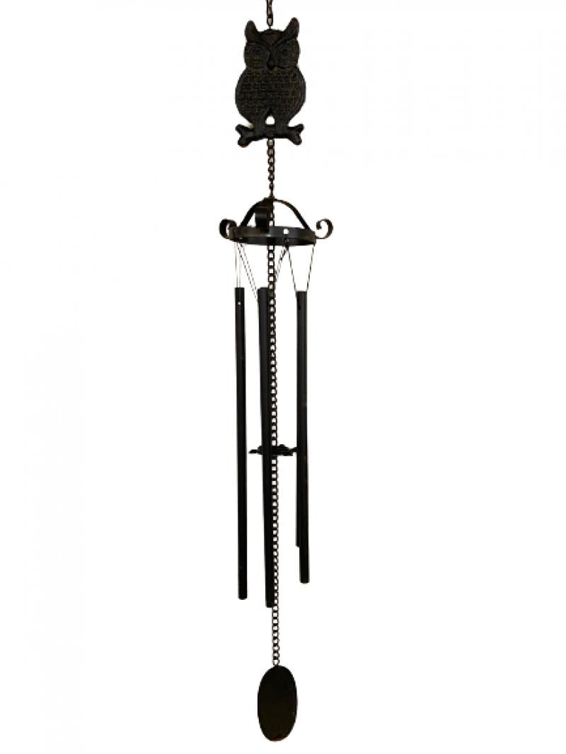 Ollie Owl Windchime - Cast Iron Statue