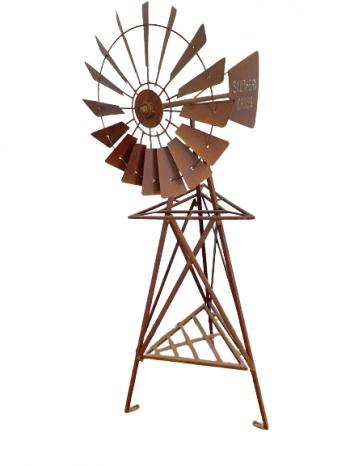 Triangle Southern Cross Windmill Rust Decor  