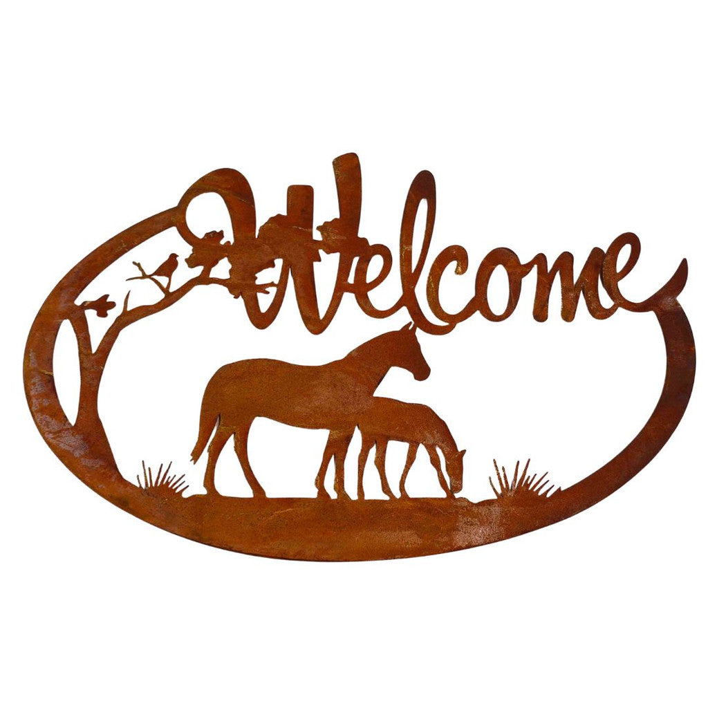 Welcome Horse Wall Décor Decor