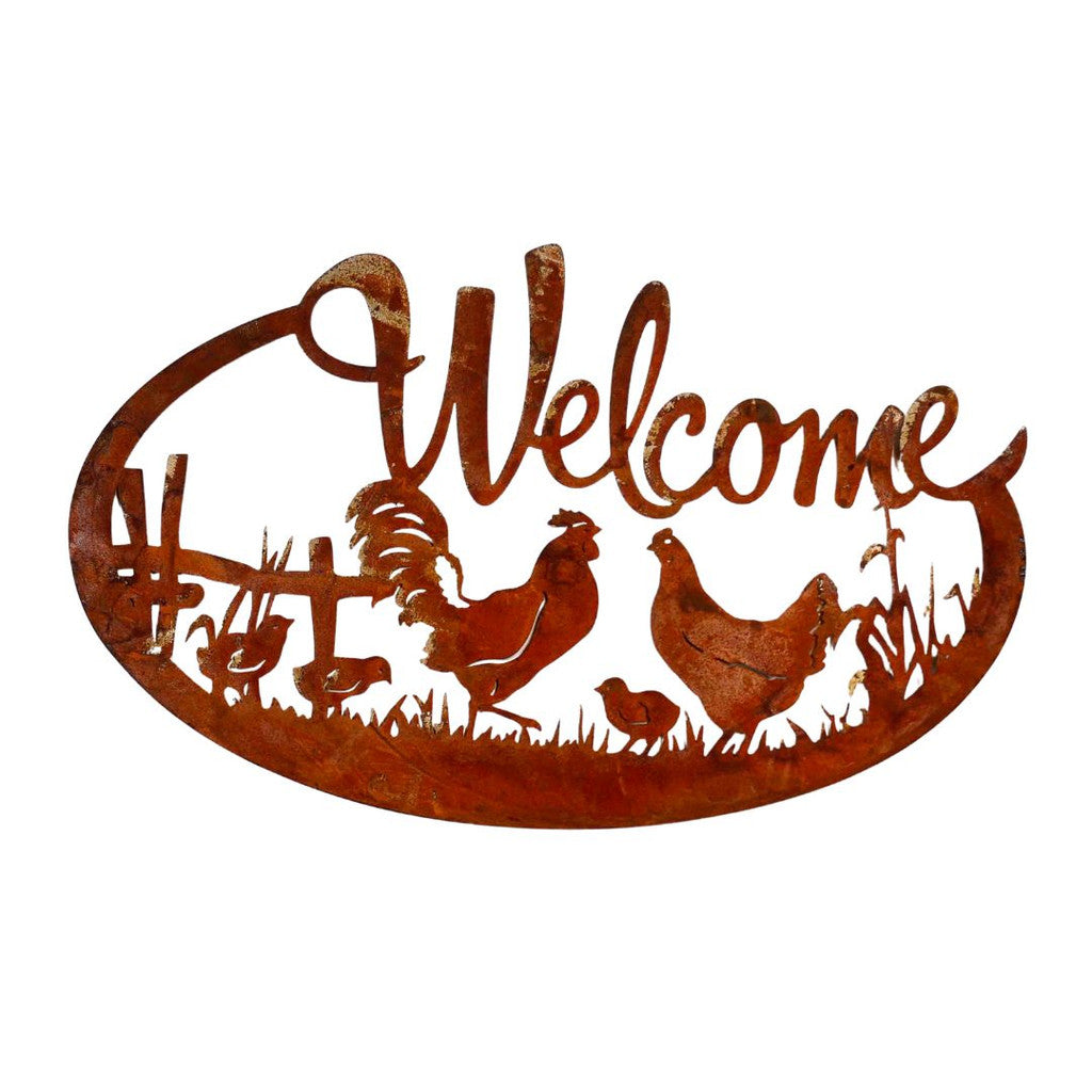 Welcome Hen Wall Décor Decor