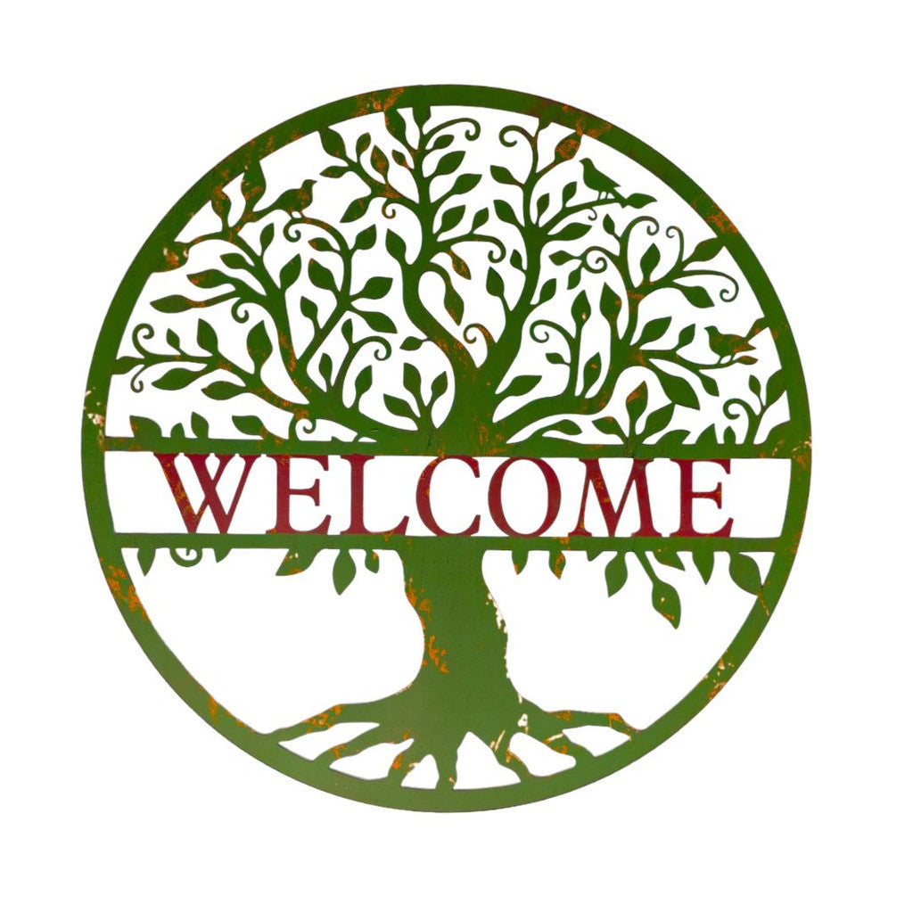 Welcome Tree Wall Art Decor