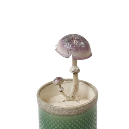 Mushroom Stake Lilac Decor  