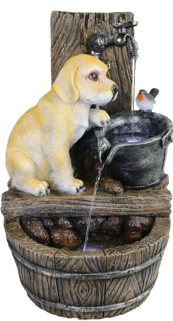 Puppy Bird Tap Water Feature  