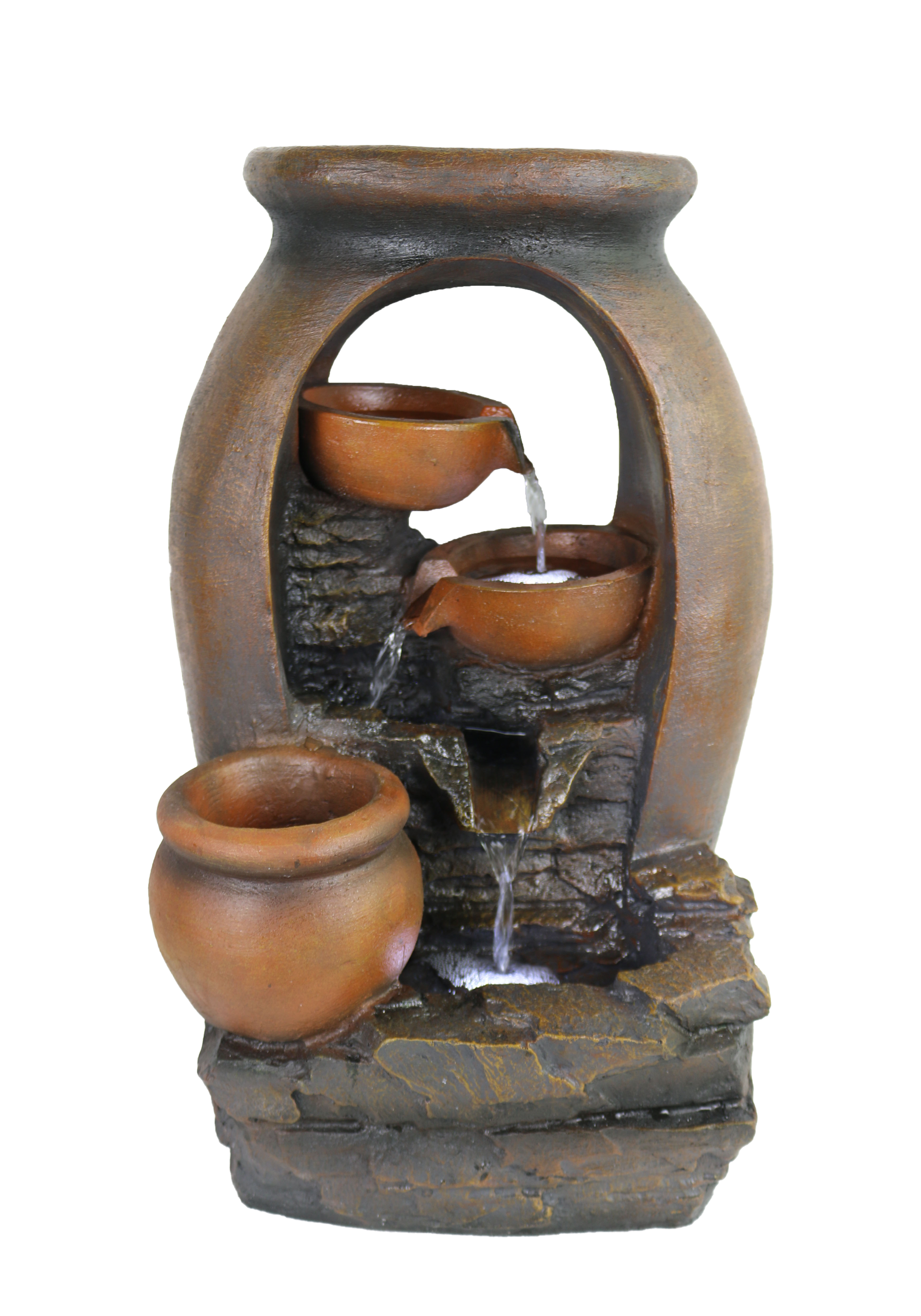 Terracotta Bowls Water Feature  