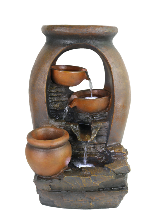 Terracotta Bowls Water Feature  