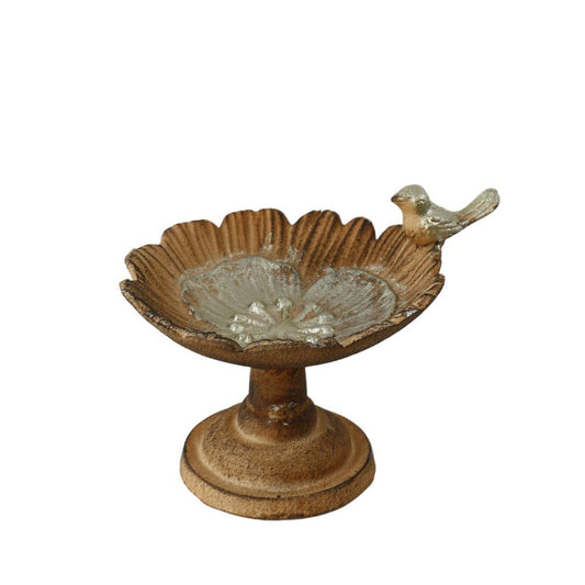 Cast Iron Bird Bath Decor  