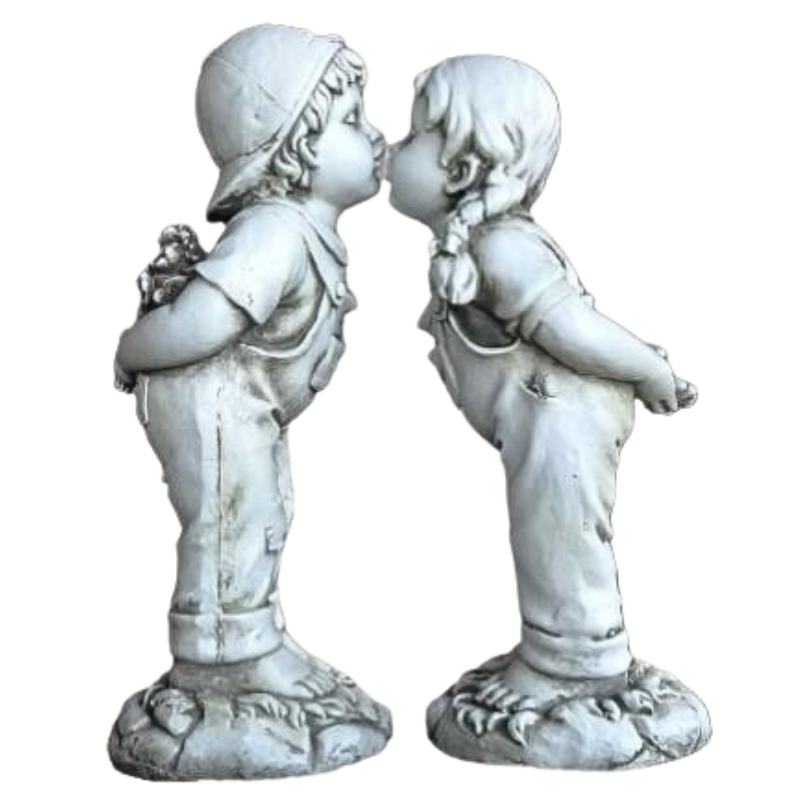 Boy & Girl Kissing Statue Statue  