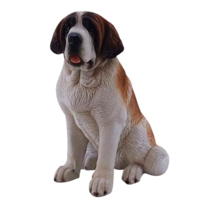 Sitting St Bernard Statue Statue  