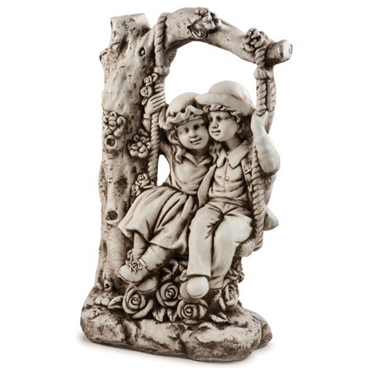 Swing Boy and Girl Statue  