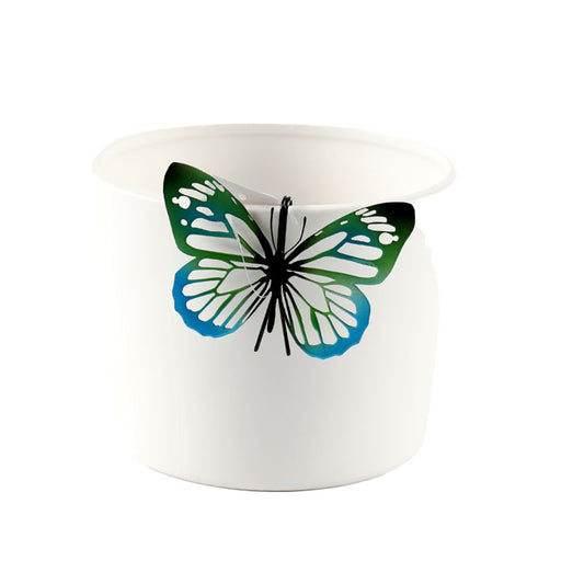 Green/Blue Butterfly Pot Hanger Decor