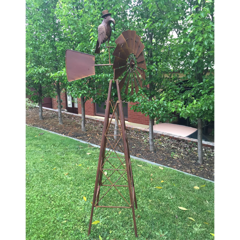 Windmill With Crow Décor  