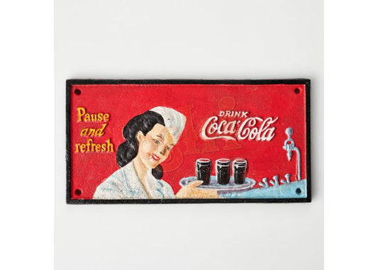 Coke Pause and Refresh Sign Décor  