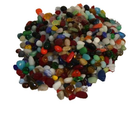 Red Multi Mix Glass Beads Aquarium Gravel & Substrate  