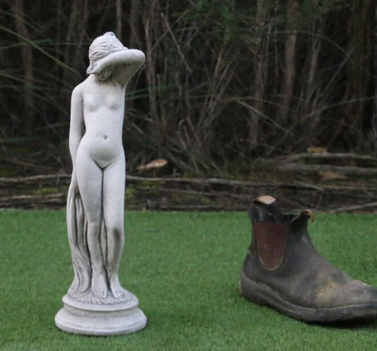 Small Nude Standing (Left Arm Up) Statue