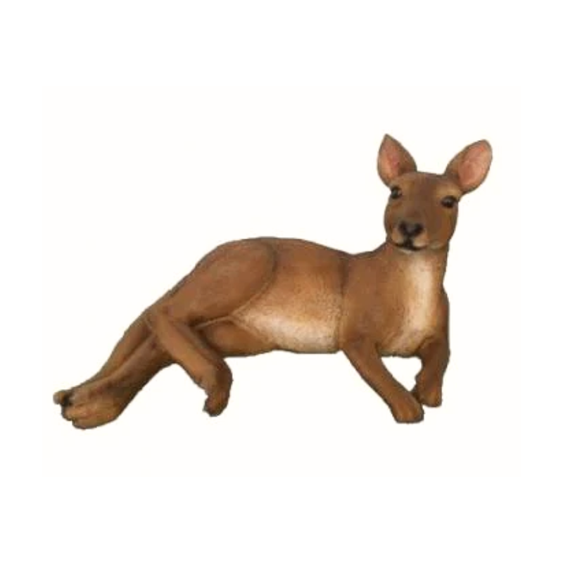 Kangaroo Laying Down - Small Statue Statue  