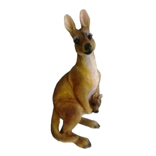 Small Kangaroo with Joey Statue Statue  