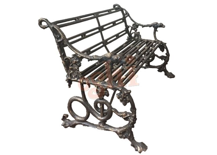 Snake Bench with Iron Décor  