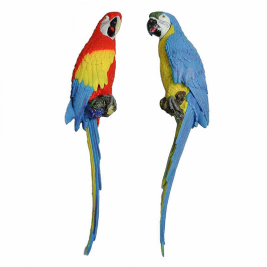 Parrots Plaque Statue  