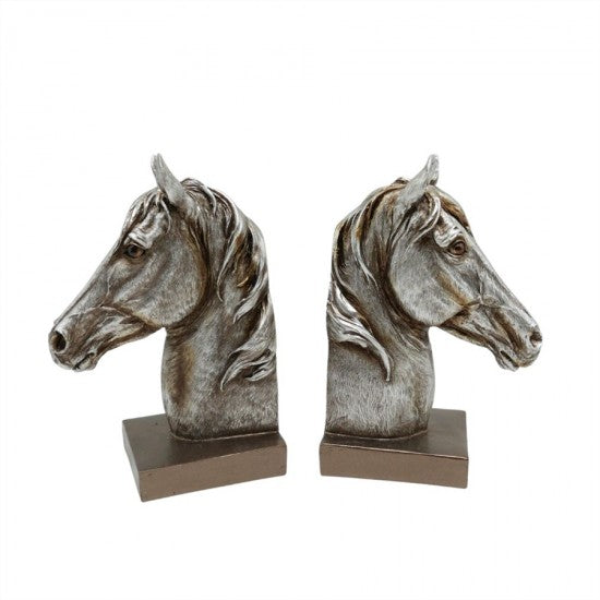 Horse Head Bookend Statue  