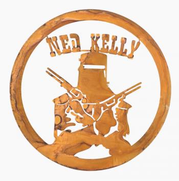 Ned Kelly Round Wall Art Décor  