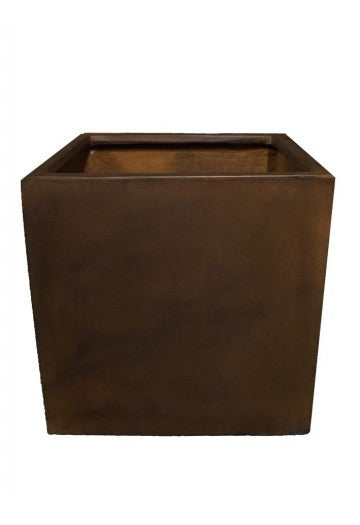 Cube Planters Pot Coffee Bean 40Hx40W